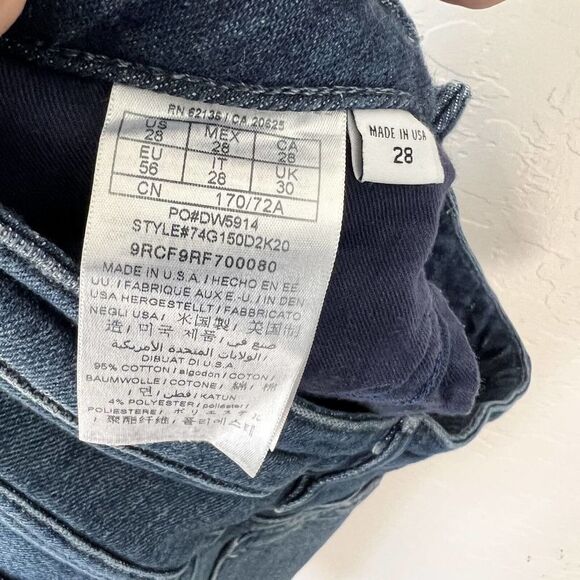 Marciano Womens Blue Regular Fit Medium Wash Raw Hem Denim Cigarette Jeans Sz 28 - Picture 8 of 11